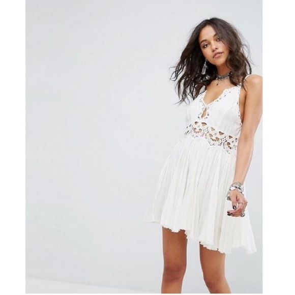 Free People Dresses & Skirts - NWT Free People Ilektra Lace Cami Mini Dress